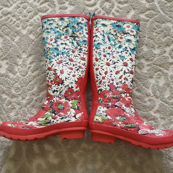 Anthropologie Colloquial Rain Boots, Pink - Picture 2 of 6